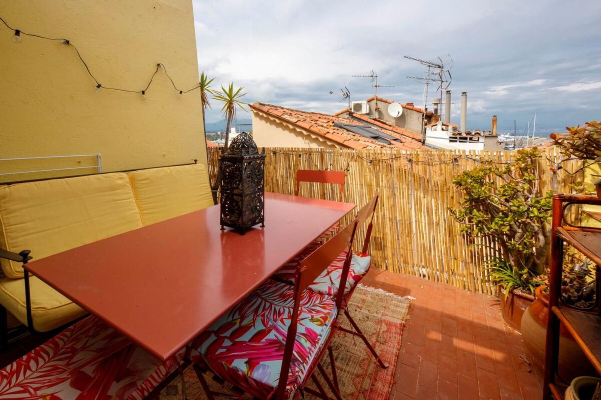 06M - Old Antibes Beautiful Duplex Terrace With Sea View 아파트 외부 사진