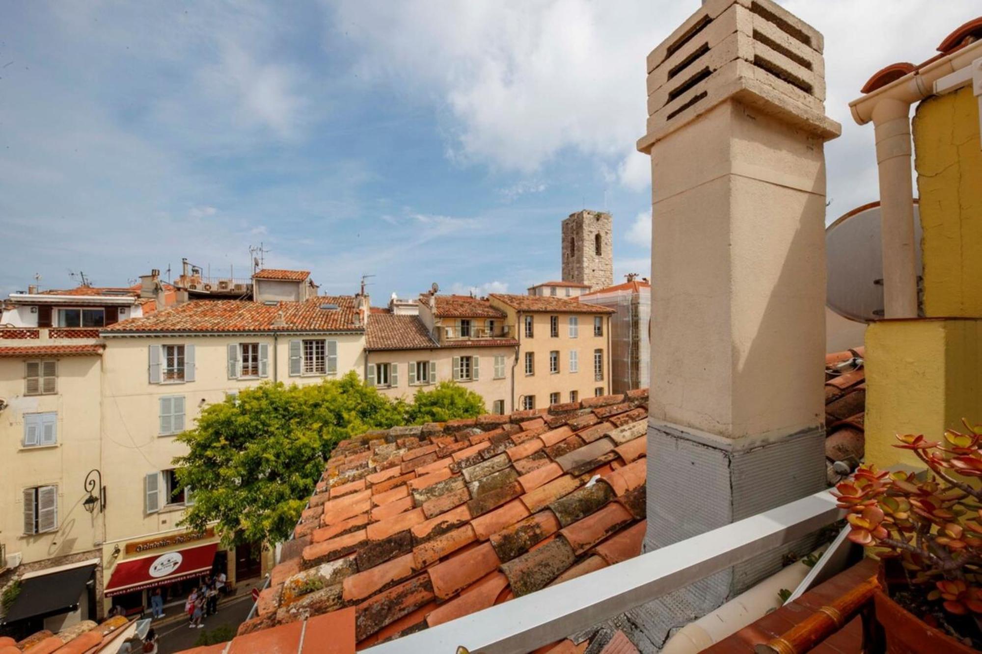 06M - Old Antibes Beautiful Duplex Terrace With Sea View 아파트 외부 사진