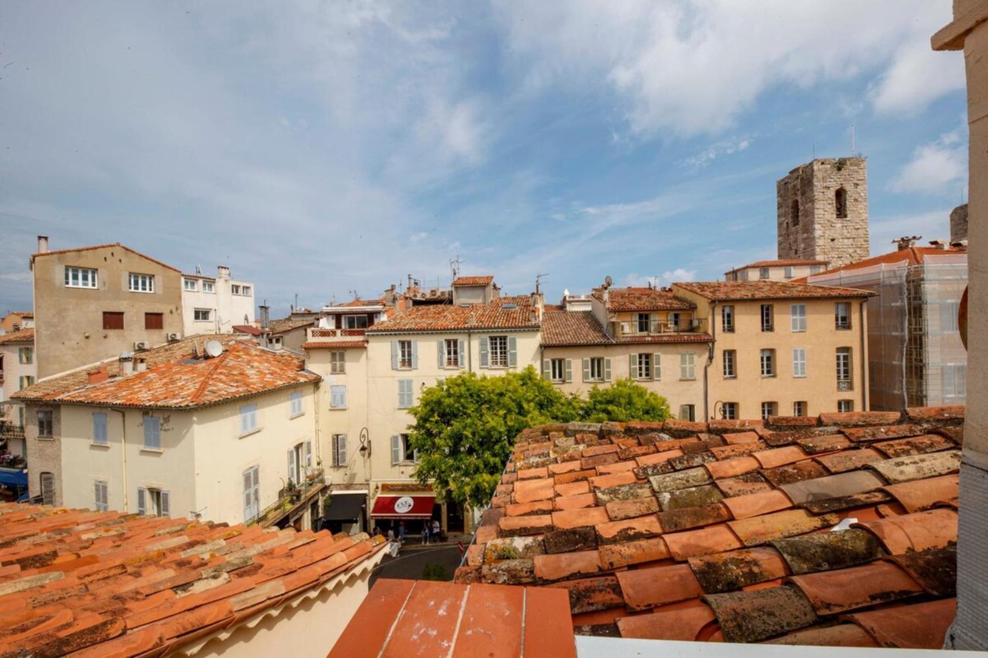 06M - Old Antibes Beautiful Duplex Terrace With Sea View 아파트 외부 사진