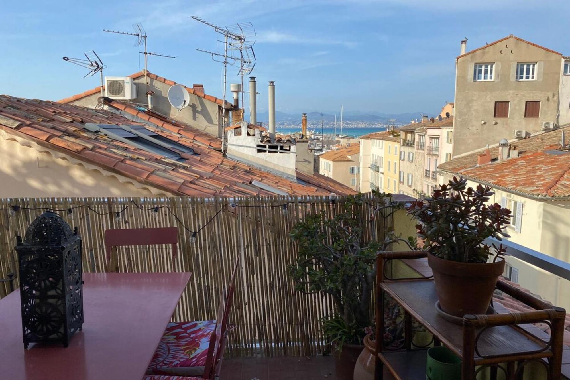 06M - Old Antibes Beautiful Duplex Terrace With Sea View 아파트 외부 사진