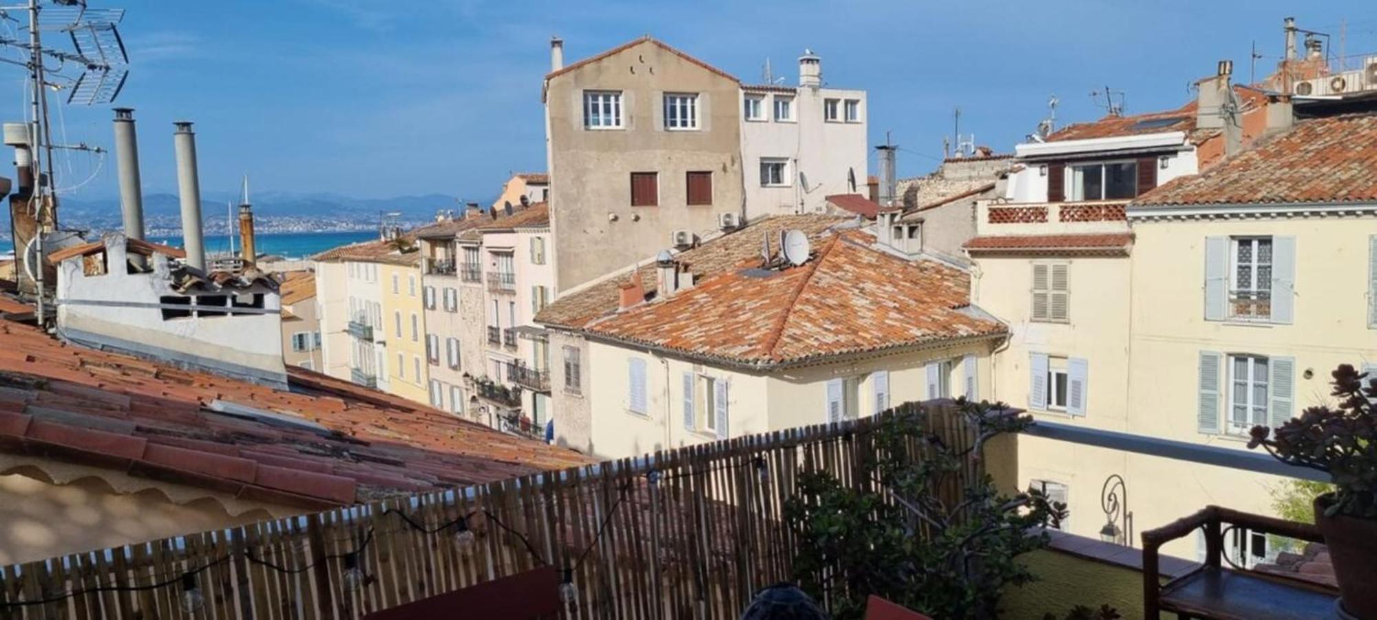 06M - Old Antibes Beautiful Duplex Terrace With Sea View 아파트 외부 사진