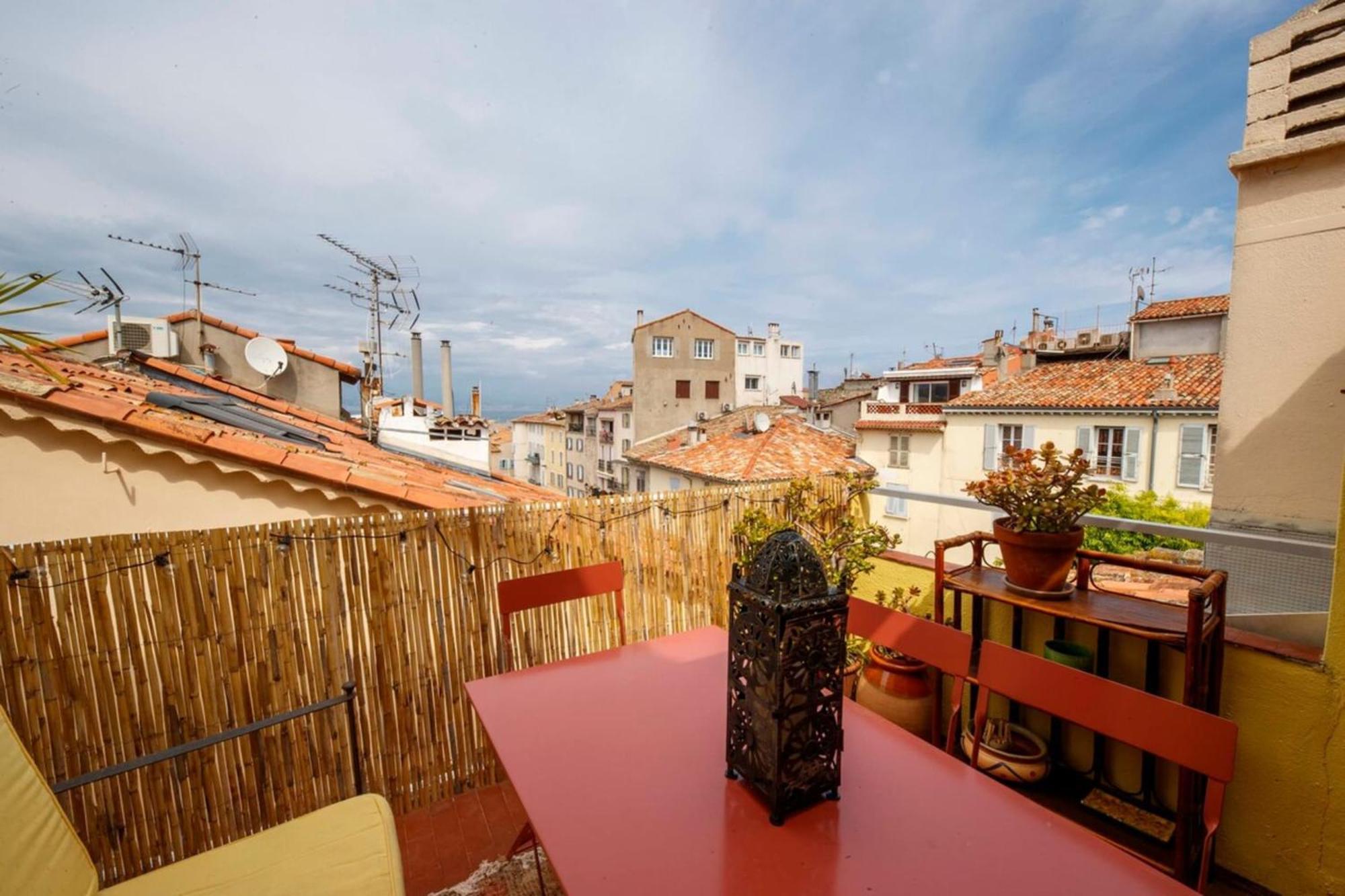 06M - Old Antibes Beautiful Duplex Terrace With Sea View 아파트 외부 사진