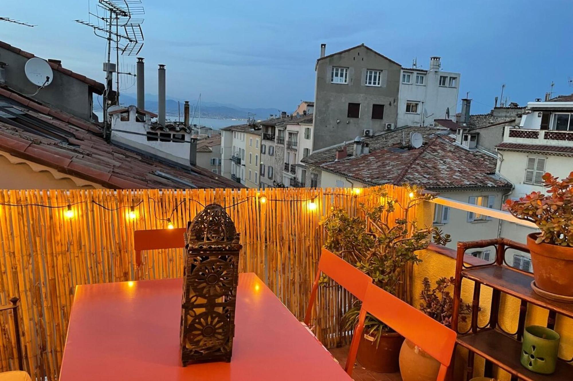 06M - Old Antibes Beautiful Duplex Terrace With Sea View 아파트 외부 사진